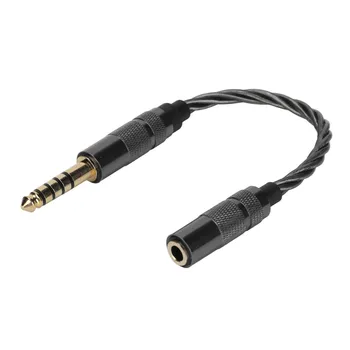 1 бр. 4,4 мм балансиран кабел-адаптер от мъжете към 3.5 мм стерео-жена за СЗ‑ZX507 DMP‑Z1 NW‑ZX300A NW‑WM1Z Кабел за слушалки 4,4 мм