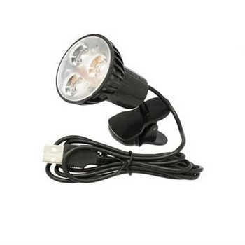 1 бр. лампа за четене с въртене на 360 °, 3 led нощни лампи за защита на очите, USB пластмасов подсветка на клавиатурата, за преносим КОМПЮТЪР, черен