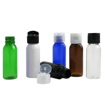 1 унция, здрава пластмасова бутилка за пътуване с черно-бели панти капак, контейнер за крем, течен, многофункционални празни бутилки за еднократна употреба