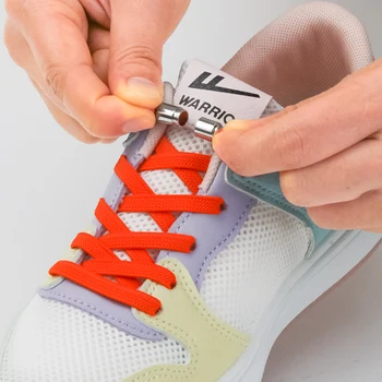 1 Чифт еластични връзки, без завязки, плоски връзки за обувки за деца и възрастни, маратонки унисекс, ремък, аксесоари за обувки, новост 2023 година