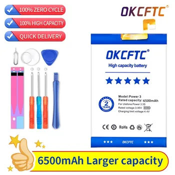 100% Оригинална батерия OKCFTC 6500 ма за Ulefone Power 3 3S