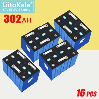 16шт LiitoKala 3,2 V 302Ah Lifepo4 Батериите 280Ah Може да се комбинира в Акумулаторна батерия RV Слънчева система за съхранение на Batter EU-US