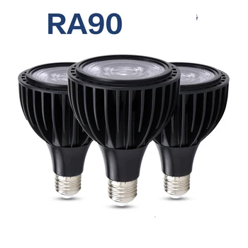 1бр RA90 RA97 LED PAR30 Лампа за Прожектор 40W E27 3000K 4000K 6000K Супермаркет Магазин за Прясна Магазин за Дрехи Алуминиеви Нестробоскопический