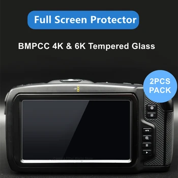 2 бр. Закалено Стъкло за BMPCC 4 и 6 Към Камерата Защитен Glas Екран Протектор за Blackmagic Дизайн Джобен Кино Дойде До 4