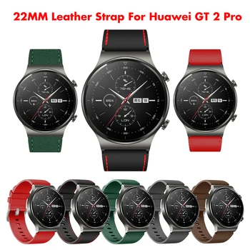 22 ММ кожена каишка за Huawei Watch GT 2 Pro гривна смарт часовник с каишка за Huawei gt2 pro gt3 каишка Подмяна на гривната кореа