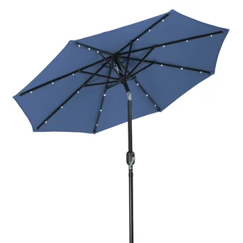 7 ' Слънчев led чадър за двор от търговска марка Gardena (син)