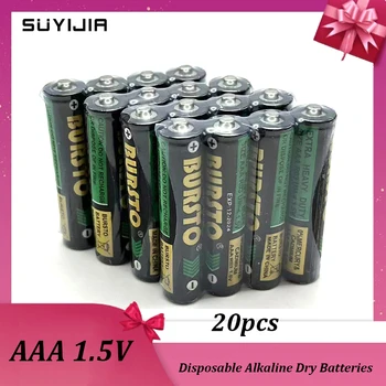 AAA1.5V20pcs за Еднократна употреба Алкални Сухи Батерии за Фенерчето Електрически Играчки CDPlayer Безжична Мишка Клавиатура Камера Светкавица Бръснач