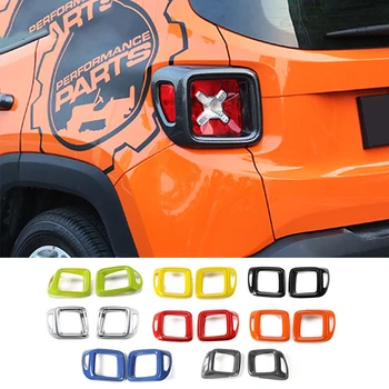 Abs Авто задна задна светлина Защитния капак страничен на протектора Рамка стикер за Jeep Renegade 2016 2017 2018 автомобилен стайлинг