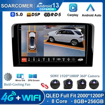 Android 13 За Mercedes Benz Ml 320/Ml 350/W164 (2005-2012) Gl Авто Радио Мултимедия GPS Навигация Стерео Dab + Wifi Камера