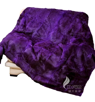 CX-D-08E2 218x218 см, луксозно одеяло от естествена кожа заек ~ direct доставка