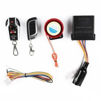 Led дистанционно управление на мотоциклет аларма, двустранно сигнал, вибриращ PKE, автоматичен индукционный сензор за отключване дистанционно стартиране, спиране