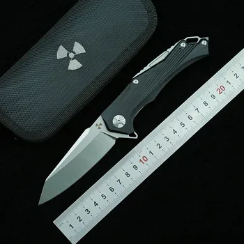 LEMIFSHE JK3287 Сгъваем Нож D2 Със Стоманени Остриета G10 + Стоманена Дръжка За Оцеляване в Къмпинга, Кухня, Различни Изкуство, EDC, Подарък Инструмент, Нож