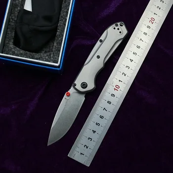 LEMIFSHE Построен titanium писалка 565 Mini Freek Mark S90V, нож, медни шайби, походный ловен джобен EDC инструмент, сгъваем нож