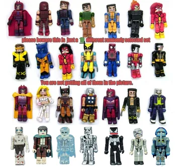 Marvel случайно избира лот от 10 свежда до минимум X-Man LOTOR фигура Bloks Building Играчка Кукла