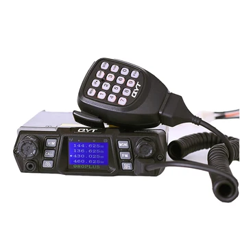 QYT KT-980plus Автомобилна радиостанция VHF UHF 75 W авто мобилен автомобил с двупосочен радио 15-30 км Автомобилна радиостанция