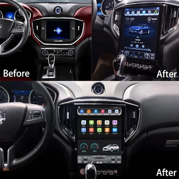 Tesla IPS Екран на Android 9,0 Автомобилен Радиоприемник За Maserati GHIBLI 2014-2019 Мултимедиен DVD Видео Плейър Навигация Главното устройство GPS 2din