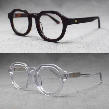 Vintage слънчеви очила за четене за мъже и жени, очила с пълна рамки, компютърно стъкло, рамка и капачка на късогледство с рецепта +50 +100 +600