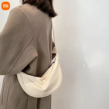 Xiaomi, однотонная нагрудная чанта за жени, по-голямата голям пътна чанта през рамо, поясная чанта във формата на полумесец, дамски ежедневни външни пакети