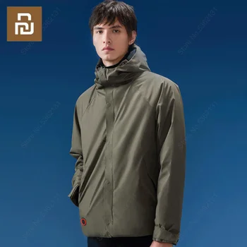 Youpin яке с подгряване, костюм за защита от студ, яке с електрически нагревател, водоустойчива дишаща USB-умни дрехи с топъл термостатическим