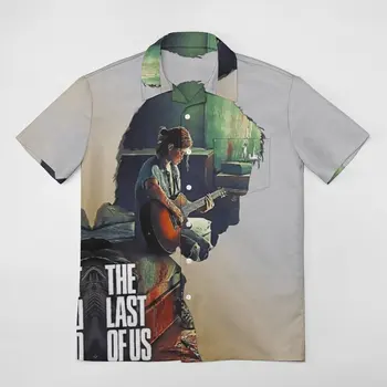 Yuhui The Last of Us Риза с къси ръкави графични тениски Координати Висококачествен плаж Размер САЩ