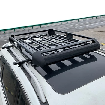 Алуминиева сплав 160*100 см двуетажна авто багажник за покрив suv, кошница за превоз на товари от алуминиева сплав, товарен багажник за покрив