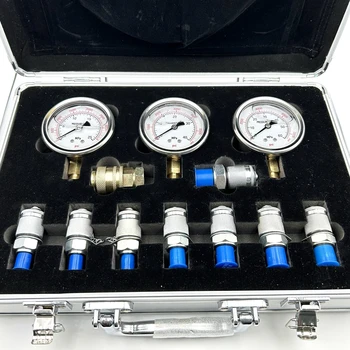 Багер, компресор, хидравлична преса набор от инструменти за хидравлични тестове скоростна манометър 8600 паунда на квадратен инч/60 Mpa