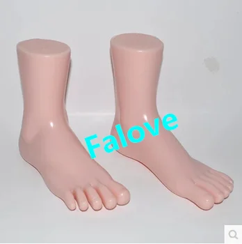 Безплатна доставка!! Висококачествени пластмасови чорапи за демонстрация на краката, манекен, формованный женски манекен, форма за краката, дисплей с основание