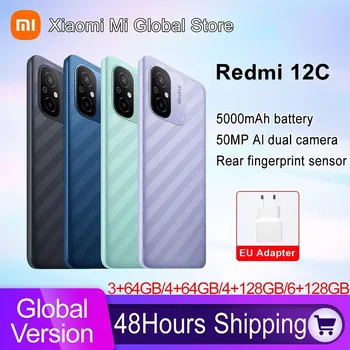 Глобалната версия на смартфона Xiaomi Redmi 12C 64 GB/128 GB Хелио G85 Восьмиядерный 50 Mp AI Помещение 6,71 
