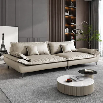 Дизайнерският шоурум на мека Мебел за дневна Бутер Европейските луксозни дивани за всекидневна, Модерни подови настилки Салон, мебели за спалня