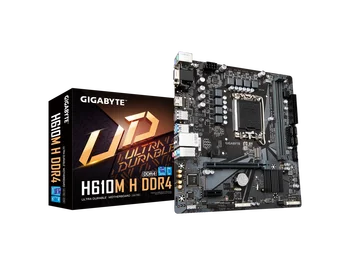 Дънна платка Gigabyte H610M H DDR4 с процессорным жак LGA1700 Intel, HDMI, VGA GbE LAN