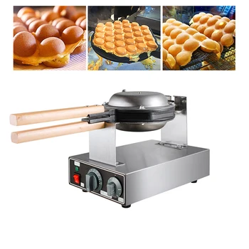 Електрическа слонова вафельница хонг конг QQ Eggettes Maker машина за приготвяне на яйчни маффинов с мехурчета, печка за бутер торта