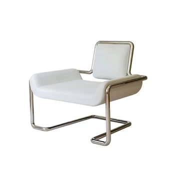 Индивидуални Дизайнерски Ежедневното стол с Релефен характер от Неръждаема Стомана в Скандинавската Съвременната Луксозна форма с индивидуален дизайн Single