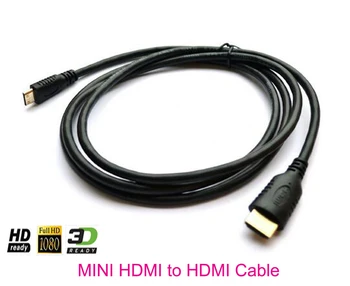 кабел Mini HDMI е съвместим с HDMI, дължина 3 метра и 1 m за Canon PowerShot SD960 SD940 IS Камера 1080P