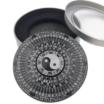 Китайски лек луксозен пальчиковый жироскоп Тай Чи Bagua Compass от здрава метална алуминиева сплав, играчка за декомпресия на пръстите