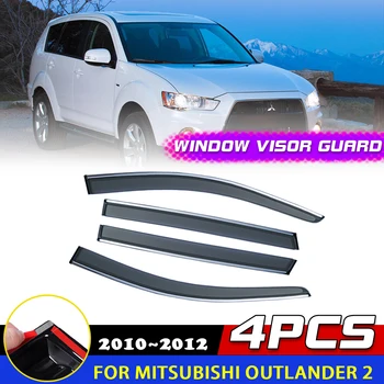 Козирка на прозорец за Mitsubishi Outlander 2 LS CW DIANA 2010 2011 2012, тенти, рефлектор дъжд, стикер за произход, защитно покритие, аксесоари