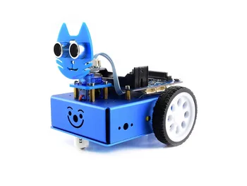 Комплект за сглобяване на робот Waveshare KitiBot starter 2WD за BBC micro: малко умна машина за обучение за програмиране, изучаване на роботика