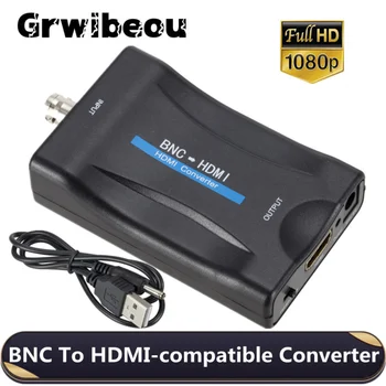 Конвертор, който е съвместим с Grwibeou BNC в HDMI, USB-кабел, с Дисплей 1080P Видео Конвертор, Монитор за Наблюдение, Конвертор на телевизионен сигнал