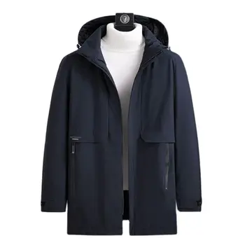 Новата есенно-зимно яке за Мъже в парка, с качулка с голям размер, топло палто за мъже на S 8XL, сгъстено ветроупорен якета с цип