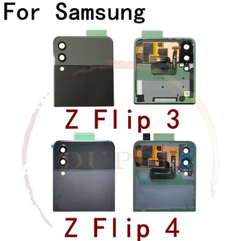 Оригинал За Samsung Galaxy Z Flip3 F711 Flip4 F721 Флип-Надолу Делото 3/4, Капак На Отделението За Батерията Стъкло На Вратата На Достъпа Със Сензорен Дисплей, Гъвкав Кабел