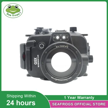 Подводна стрелба от 40 m, калъф за потопяема фотоапарат Canon PowerShot G5X, водоустойчив корпус, чанта за гмуркане, чанта за гмуркане