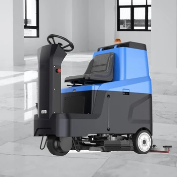 Професионална машина за миене на подове се вози в търговски машини за миене на подове с двойна четка за почистване на керамични плочки