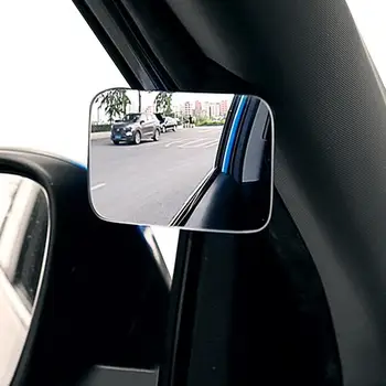 Регулируемо огледало за сляпа зона в салона на автомобила, бескаркас увеличение на широкоугольное огледалото за обратно виждане на 360 градуса, Автоаксесоари