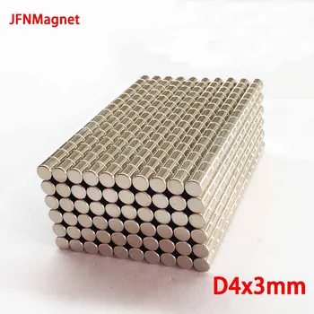 Силен Магнит 4x3 Кръгли Магнит NdFeB Мощен Магнит D4x3 Мм Редкоземельный Неодимовый Магнит Търсачките Магнити