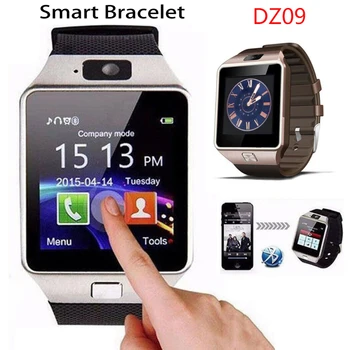 Смарт часовник с цифрова докосване на екрана, гривна DZ09, камера, в часовник Bluetooth, СИМ-карта, умни часовници за Xiaomi iPhone PK Q18 A1 T500