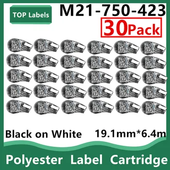 Съвместими с патрон M21-750-423 20 ~ 30PK Знаци, Символи, баркод или графични етикети с високо качество и яснота, черно на бяло