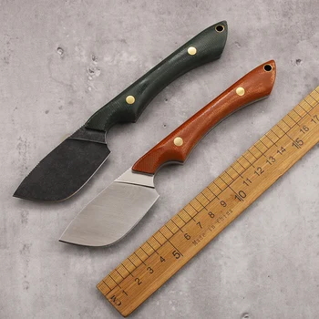 Фиксиран нож D2 Blade, открит къмпинг, Лов, оцеляване, туризъм, Риболов, Кухненски джобен плодов EDC инструментален нож