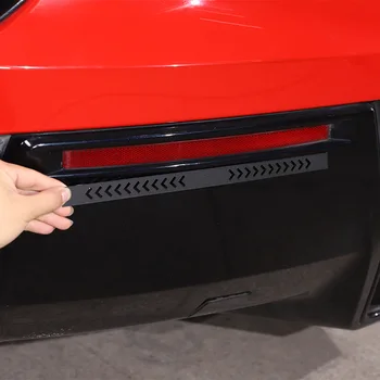 Черен панел на задната противотуманную фаруху кола, украса на задната броня, аксесоари за полагане на Chevrolet Corvette C7 2014-2019